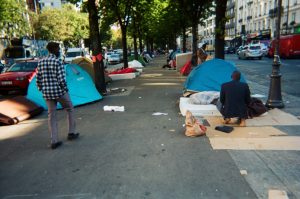 Migrants avenue de Flandre